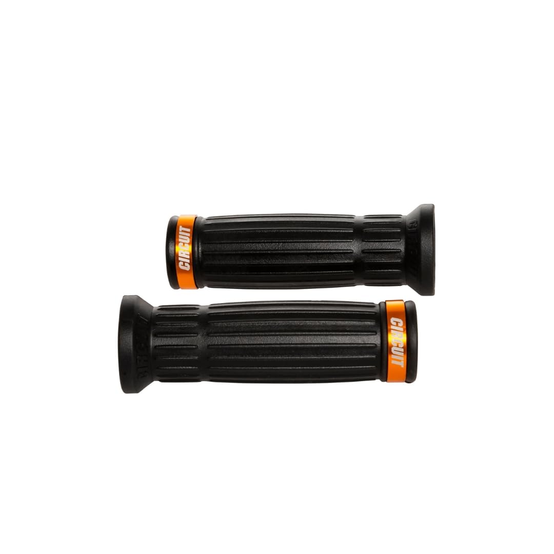 CIRCUIT Equipment MA014-21K Motorcycle Grips Classic Black/Gold