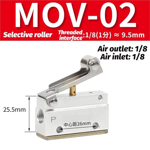 Mechanical pneumatic reversing valve MOV-02 manual air switch brown roller type 3