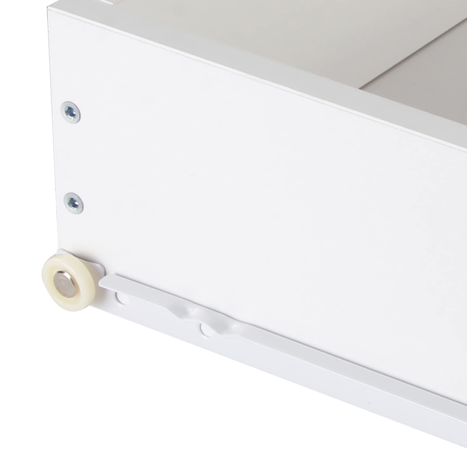 SogesHome Tavolino consolle Kosole classico da corridoio bianco con cassetti e ripiano aperto per la conservazione (NT-W-3)