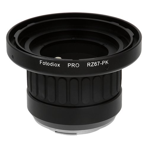 Fotodiox Pro – Adattatore con messa a fuoco, per obiettivi Mamiya RZ67 su fotocamere DSLR Pentax con attacco K-mount