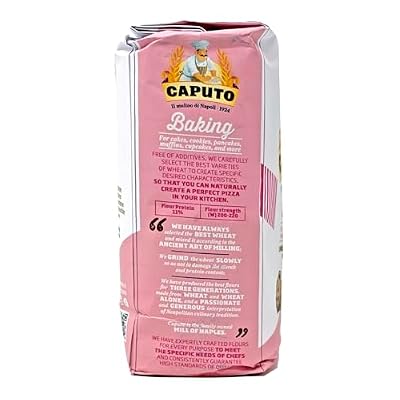 Antimo Caputo Baking (Pasticceria Pastry) 00 Flour 2.2 Pound Bag - For Desserts & Shortbreads - From Italy Type 00 Wheat