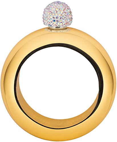 Nozel FLASK BRACELET BANGLE - Hip Flask For Women With Funnel - Stainless