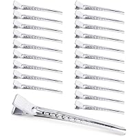 EnteBill 36 Stück Haarspangen Aus Metall – 9 Cm, Silber, Mit Löchern, Für Friseure & Styling