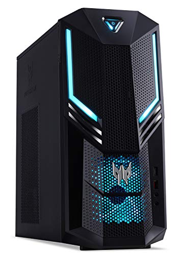 Acer Predator Orion 3000 Desktop, 9th Gen Intel Core i7-9700K, GeForce RTX 2080 8GB, 16GB DDR4, 256GB PCIe NVMe SSD, 1TB HDD, Win 10, PO3-600-UR20