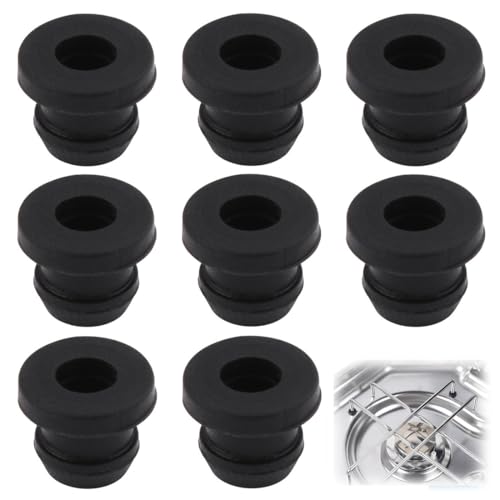 IKOPFLN 8 Stück hitzebeständig Packung Gummitüllenführungen, wohnmobil zubehör,Gummifüße Rostgummifüße, Schutzgummitüllenführungen für Wohnmobilkocher Kompatibel mit Dometic, Thetford 5mm Stangen
