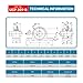 PGN UCP201-8 Pillow Block Bearing - Pack of 2 Mounted Pillow Block Bearings - Chrome Steel Bearings with 1/2
