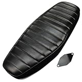 スーパーカブ(JA44/59/AA09)/クロスカブ(JA45/60/AA06) 2人乗り用ダブルシート タックロール ローダウンシート ブラック