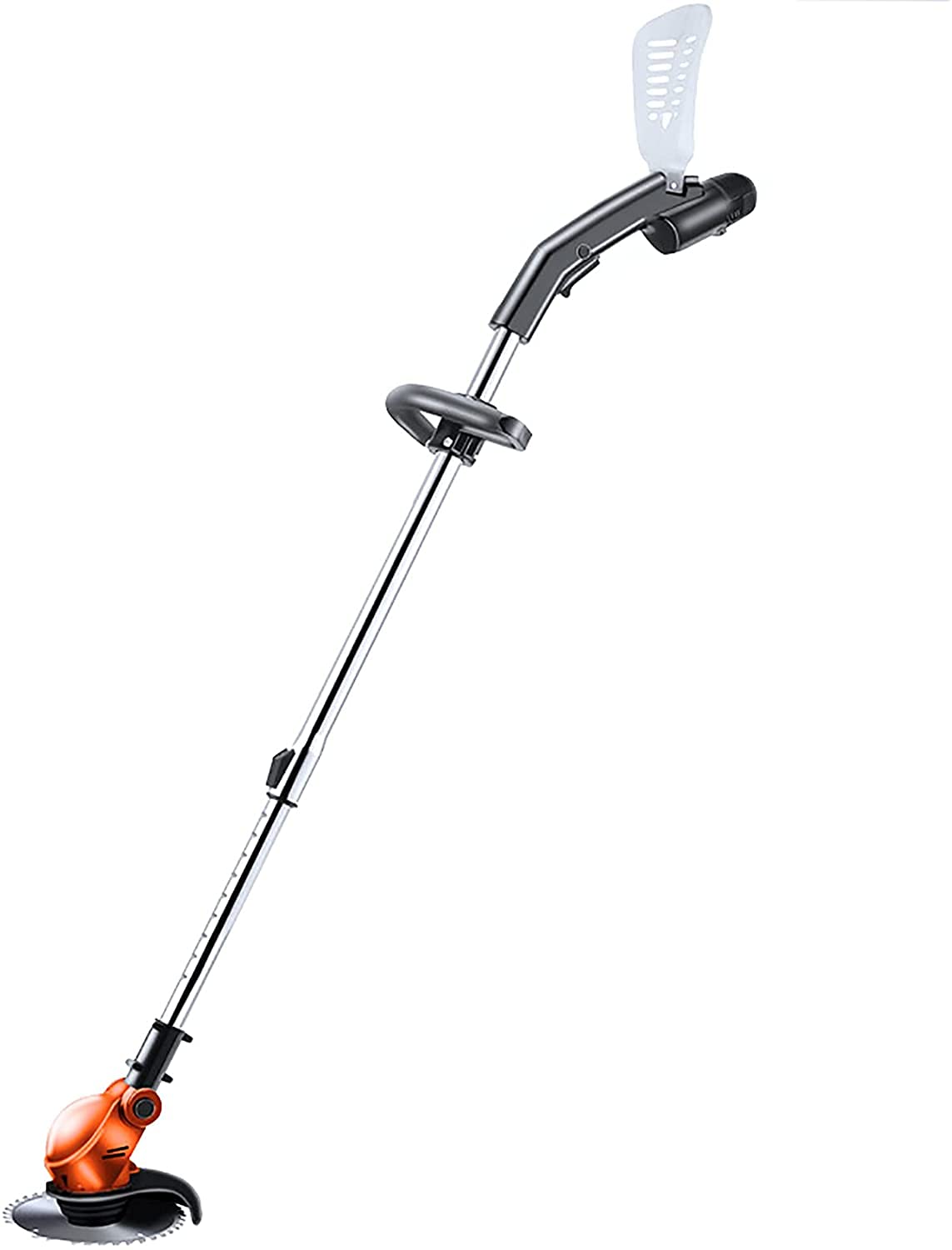 Tagliabordi a Batteria Decespugliatore Tagliabordi da Giardino 12/36V 1.5/2.0Ah Tagliaerba a Batteria Regolazione Multi-Angolo Adatto per la potatura del Giardino 707(Color:Black)