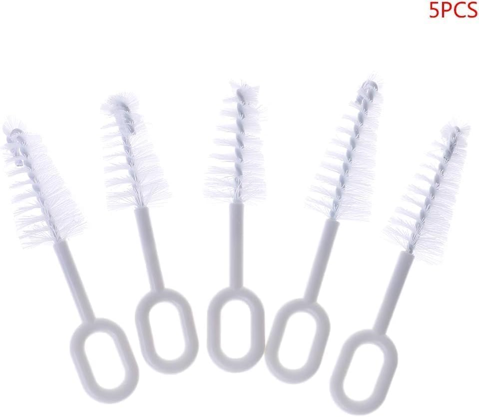 Miniatura 7 de 10 Pcs White Pacifier Cleaning Set,Nipple Cleaner Nipples Brush Cleaning Tools Professional Bristle High Density Pacifier Soother