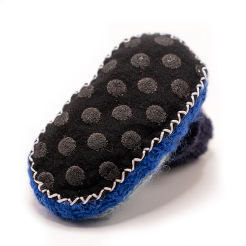 Tibetan Socks Hand Knit Wool Baby Slippers Lined in Fleece With Non Slip Soles For Boys and Girls 0-36 months3
