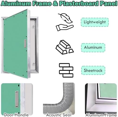 Lockable Maintenance Access Panel Door 24x48 - Fireproof Utility Hatch for Hidden Plumbing, Electrical Inspection, Durable Access Door, Ideal for Home & Commercial Use