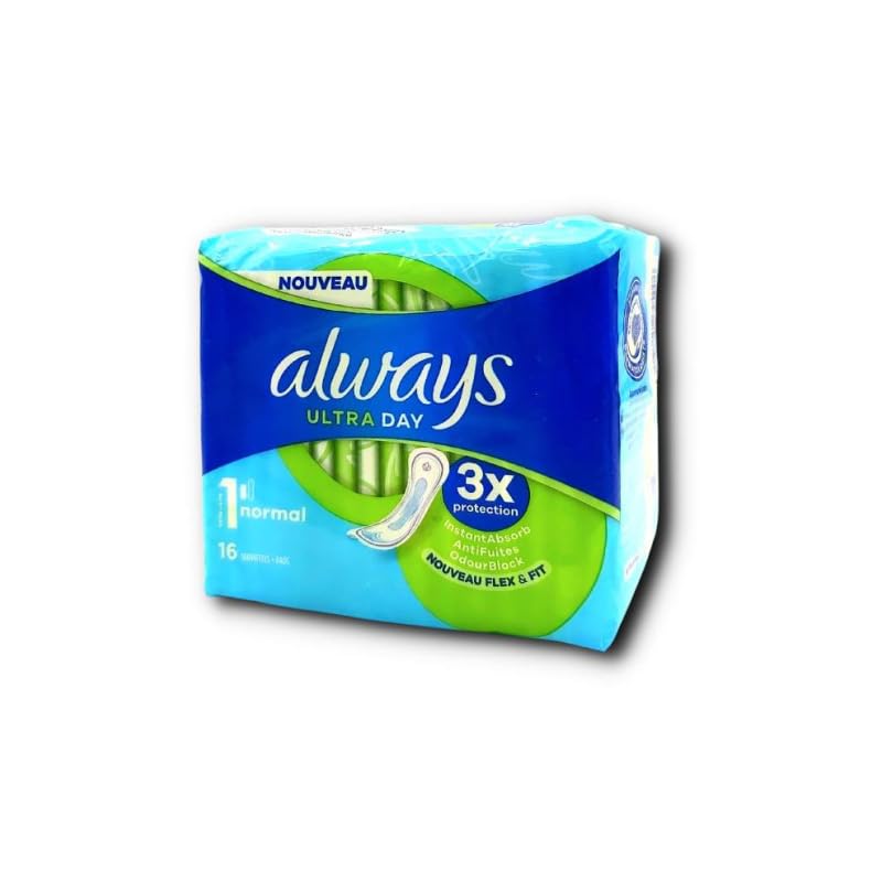 Pack de 16 compresas Always (tamaño 1) Ultra Day – Normal – 16 unidades