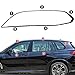 Stainless Steel Window Trim Chrome Delete for BMW X5 G05 2019-2025 Black Window Trim Blackout Kit