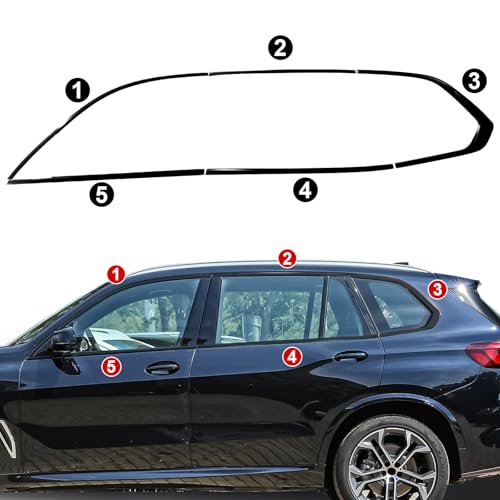 Black Window Trim for BMW X5 G05 2019-2025 Window Chrome Delete Blackout by CRMDF - Used condition - Image 2