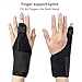 Ultrafun Trigger Finger Splint Brace Support Breathable Wrist and Thumb Fracture Finger Stabilizer Brace Sleeves for Pain Relief, Carpal Tunnel Arthritis Tendonitis (Black)