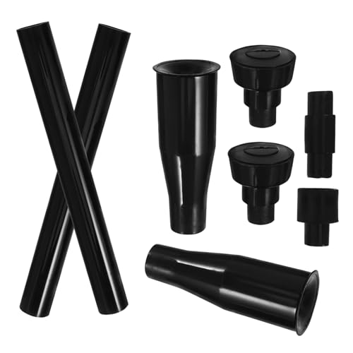 Toyvian Kit De Boquillas Para Fuentes y Estanques 8 Piezas Negras Para Jardín, Peceras y Piscinas Pequeñas, Accesorios De Boquilla Rociadora De Alta Presión, Ahorro De Agua y Fácil Mantenimiento