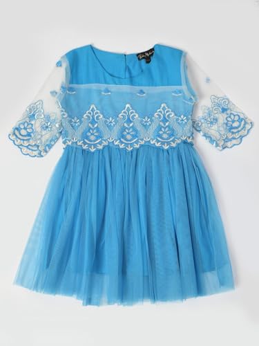 Image of mini mama Girl's Satin A-Line Midi Special Occasion Dress