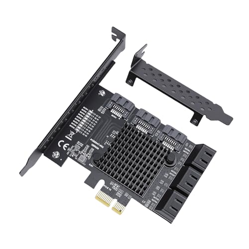 Tarjeta PCI Express SATA de 9 puertos Fabater para crear servidores domésticos y NAS