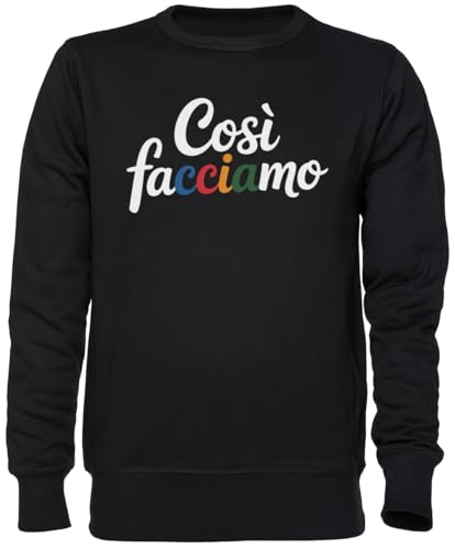 Sweat-shirt jersey unisexe noir homme femme pull casual black jumper