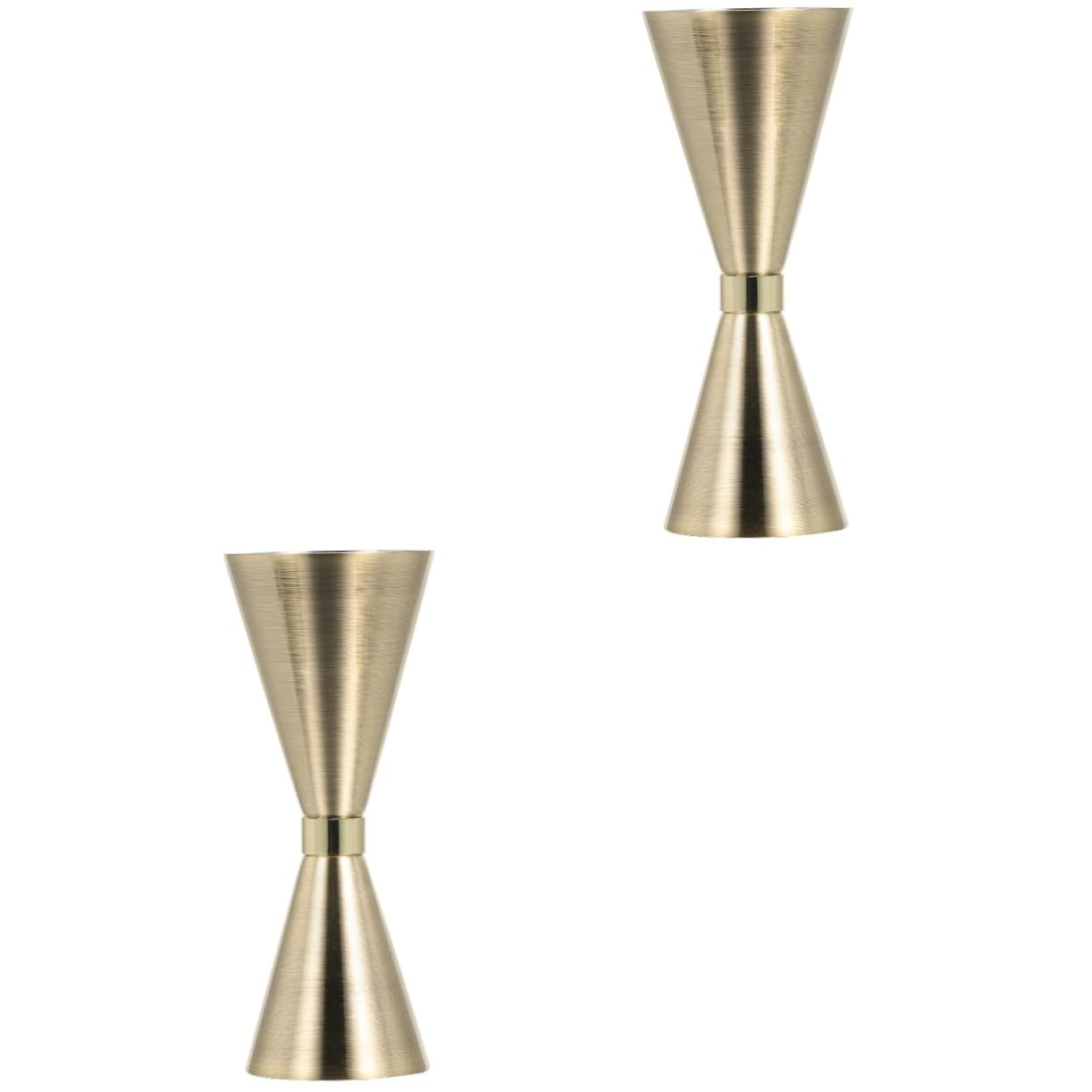 Cabilock Lot De 2 Doseurs À Cocktail En Acier Inoxydable Double Once Pour Barman Appareil De Mesure Précis Pour La Maison Et Le Bar