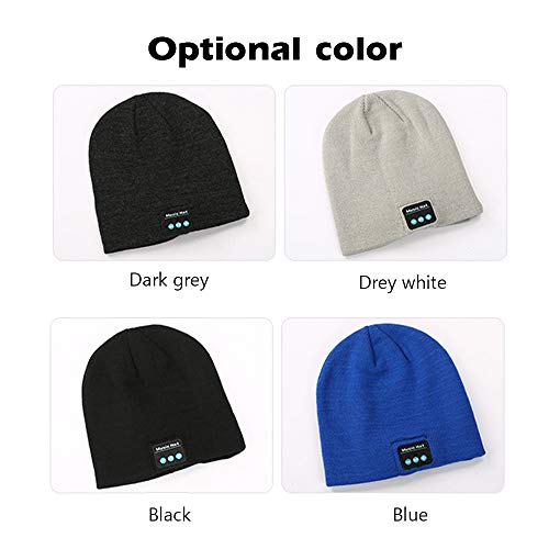 pedkit BT Music Cap Fone de Ouvido Sem Fio Chapéu Falando e Ouvindo Músicas Chapéu de Tricô Chapéu Q