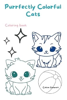 Paperback Purrfectly Colorful Cats Book