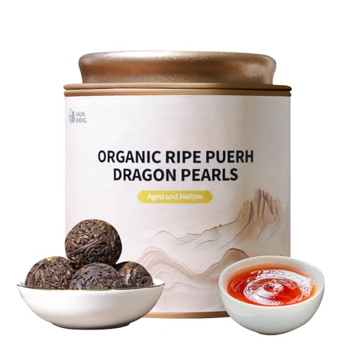 YUANSHENG Organic Ripe Puerh Tea Grade AA, 5 Years Aged