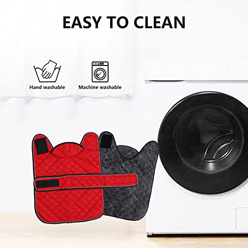 Warm Thermal Quilted Dachshund Coat, Dog Winter Coat With Warm Fleece Lining, Outdoor Dog Apparel With Adjustable Bands For Medium, Large Dog-Red-S #TOP7