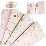 papel para regalo flores 💐【Cinta Colores】︰ mide aprox 10m de largo, 0,5cm de ancho; 4 colores, blanco, dorado, verde claro, rosa.