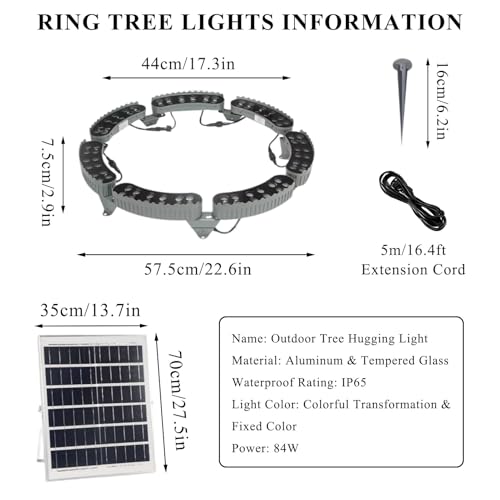 Luces solares para árbol que decoran tu jardín de forma automática 3