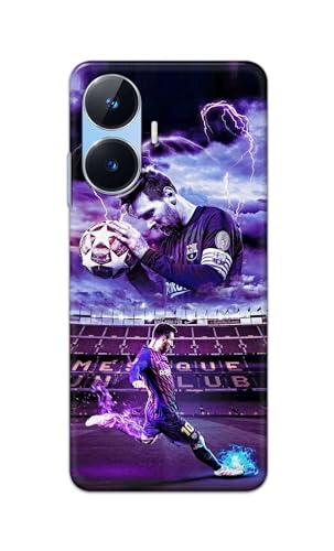 Image of Printed Hard Back Cover Case for Realme Narzo N55 Back Cover (Famous Football Player) -1111
