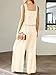 Prinbara 2 Piece Outfits for Women Summer Vacation Sleeveless Linen Crop Tank Top Casual Matching Lounge Sets Comfy Tracksuits Long Pants Jumpsuits 2024 Fashion Travel Outfit 7PA32-mihuang-XXL