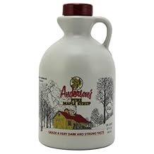 Andersons Maple Syrup، Inc. داكن جدًا في 32 أونصة. إبريق بلاستيكي بني