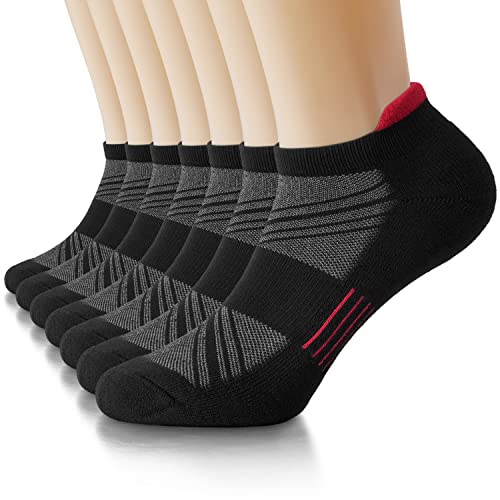 Actinput Men's Ankle Low Cut Anti-Blister Athletic Performance Comfort No Show Running Cotton Cushion Socks 10-13 Tab L And Xxl…… #TOP30