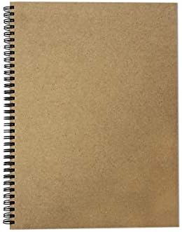 A4 (Portrait) Recycled Sketch Book, 40 Sheets (80 Sides) of 170gsm Recycled Cartridge Paper, Recycled Hard Covers