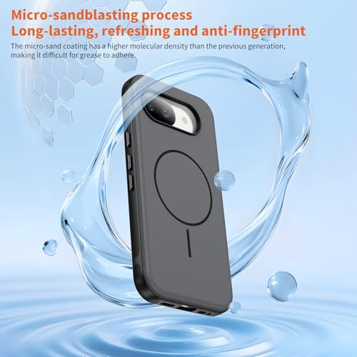 Meifei Magnetic Case for Google Pixel10/10 Pro 2025/9/9 Pro 2024 6.3" Compatible with Magsafe Slim Anti-Slip Design Shockproof Protective Phone Case for Pixel 9/9 Pro 6.3", Dark Gray by Meifei - Image 8