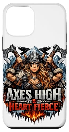 Axes High Heart Fierce Viking �k�� Norse Shieldmaiden �X�}�z�P�[�X iPhone 12 mini �p
