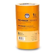 IPG - PG505-36 ProMaskOrange Contractor Grade Painters Masking Tape, 1.41" x 60 yd, Orange 6 Pack