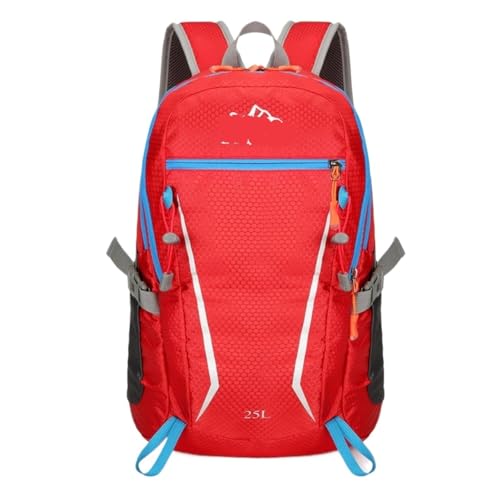 NMGHUTE Sac à Dos Trekking Sac à Dos de Randonnée Sac À Dos De Voyage pour Hommes Et Femmes, Sac De Montagne Portable De 25 L pour Sports De Plein Air Sac à Dos de Camping Sac à Dos Voyage(Rot)