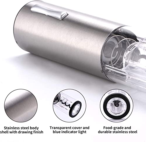 Derguam Rechargeable Electric Wine Opener, Wine Opener Set With Wine Chiller, Wine Stopper And Wine Foil Cutter, Gift Box Included #TOP3
