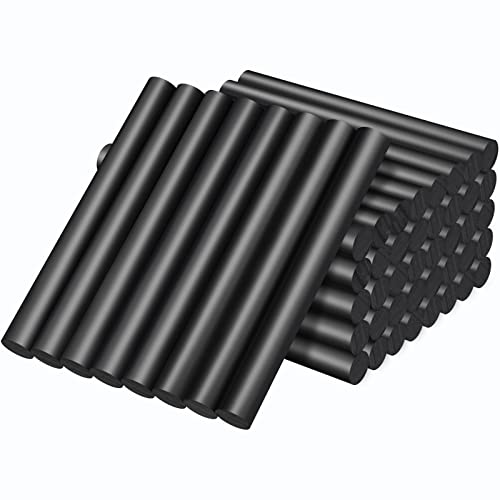 Black Hot Glue Sticks Full Size, Manarty 48 Pcs 0.43" Dia X 4" Long Standard Eva Hot Melt Adhesive Gluing Stick, High Low Temp For Handmade Car Diy Art Craft Home Office Project Craft Fix & Repairs #TOP6