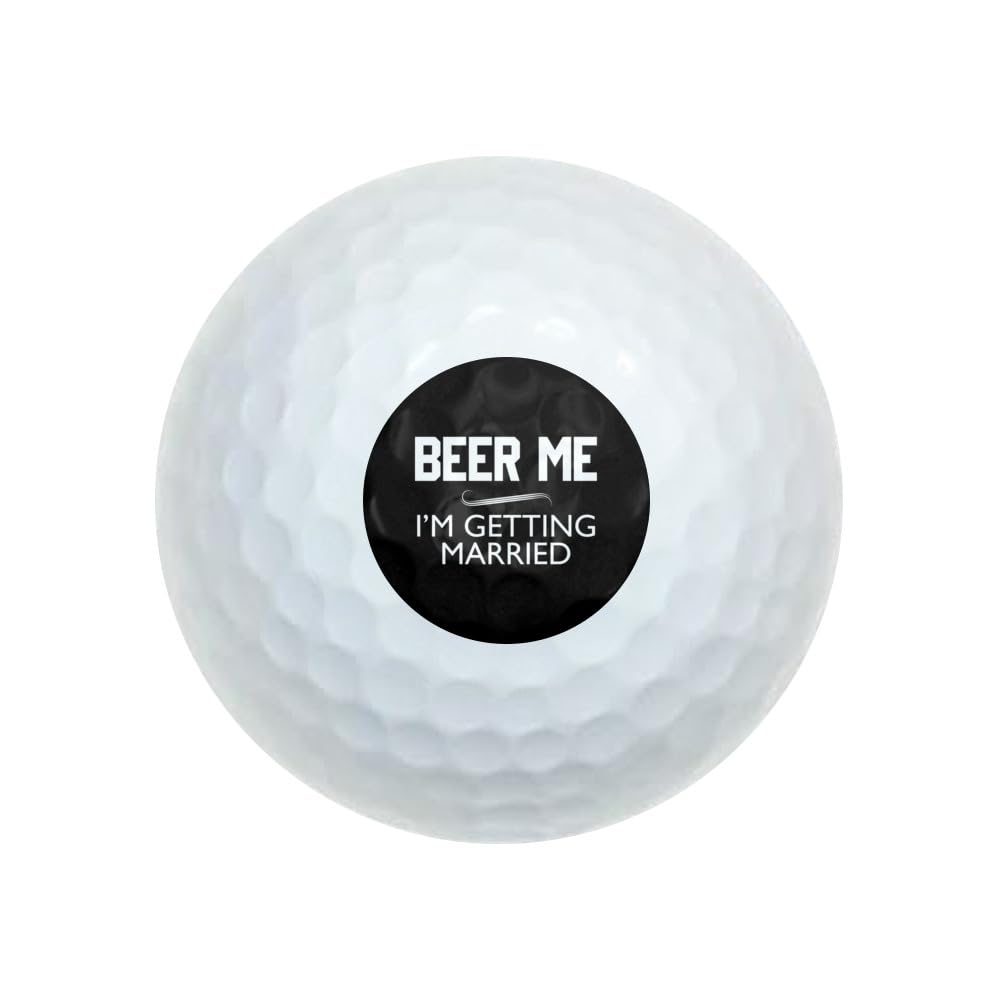 GRAPHICS & MORE Beer Me I'm Getting Married Wilson Golf Balls 12 Pack, Regulation Size Full Color Premium Golf Balls