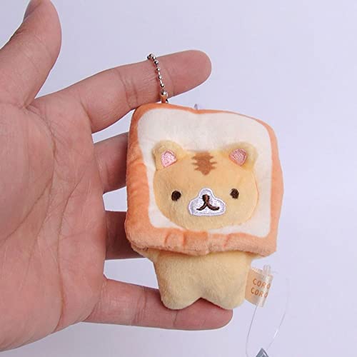 Mini Toast Cat Plush Toy Stuffed Animal Doll Cute Cat Pendant Plush Animal For Children Birthday Gift Home Decoration Bag Accessories #TOP2