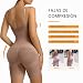 Imagen de SAHPERX Body Reductor Mujer Invisible Shapewear Adelgazante y Pantalón Control de Abdomen Body Shaper Con Almohadillas Extraíbles