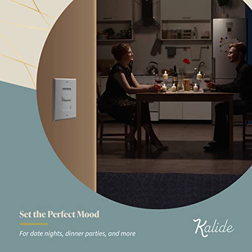 Topgreener Digital Dimmer Light Switch For 200W Dimmable Led/Cfl Lights, Single Pole Led Slide Dimmer Switch, Neutral Wire Not Required, Wall Plate Included, Ul Listed, Tgds1-W-6Pcs, White,6 Pack #TOP5