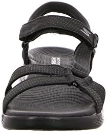 Skechers womens On-the-go 600 - Brilliancy Sport Sandal, Black, 5 US | Image 6