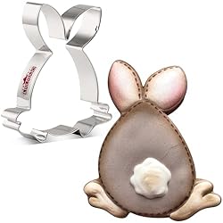 LILIAO Animal Bunny Cookie Cutter, 4.4", Stainless Steel