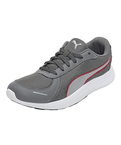 Puma Mens Propel 19 V2 Quiet Shade-Intense RED-Silver Sneaker – 6 UK (38531201)