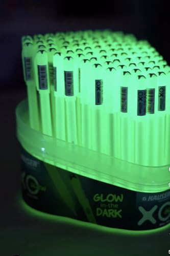 Image of XO Glow in the Dark ball Pens, Pack of 10, blue black red mix