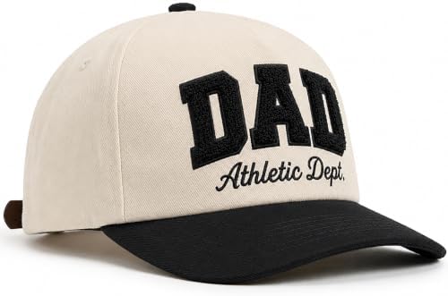 DAD Athletic Dept Baseball Cap with Chenille Embroidered Dad Gift - 1